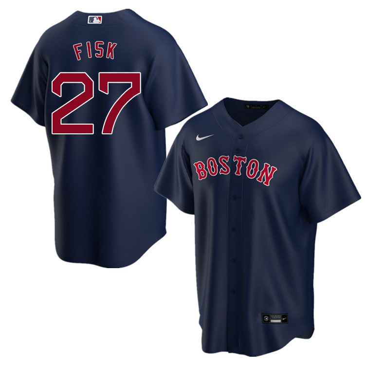 Nike Men #27 Carlton Fisk Boston Red Sox Baseball Jerseys Sale-Navy